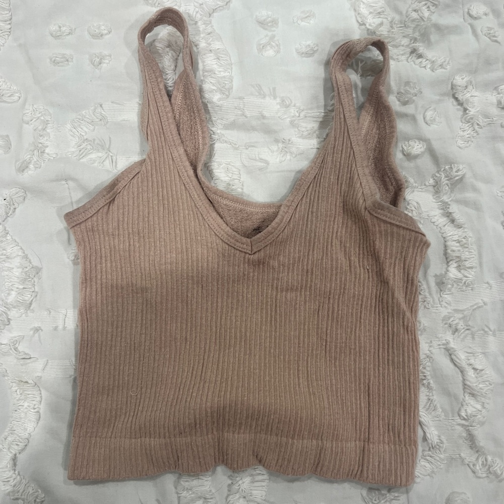light pink urban outfitters out from under top small